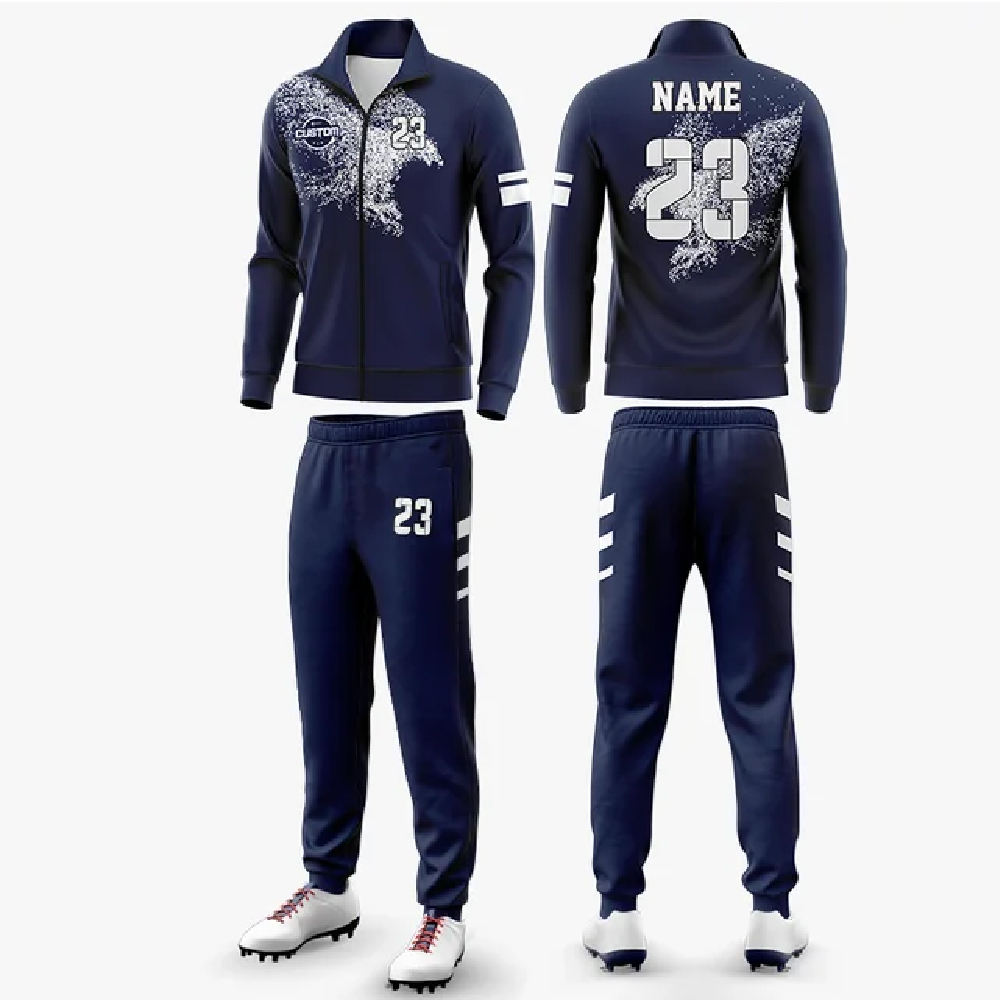 Hestic Sports Wear Custom Mens Soccer Tracksuits Youth Football Tracksuit 100% Polyester Training Uniform Soccer Sportswear Half Zipper Tracksuits